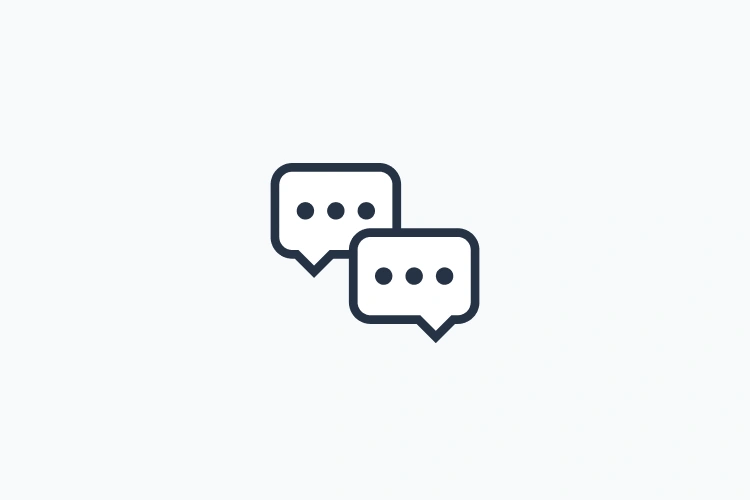chat bubbles icon